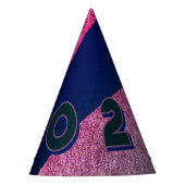 2025 NYE party pet in SUNSET AFTERGLOW Feesthoedjes (Voorkant)