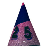 2025 NYE party pet in SUNSET AFTERGLOW Feesthoedjes (Rechts)