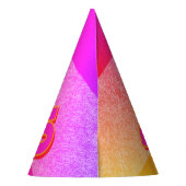 2025 NYE party pet in SUNSET ON FIRE Feesthoedjes (Achterkant)