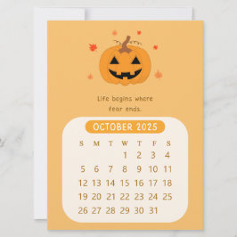 2025 Oktober Maandelijkse Motivatiekalender  Kaart
