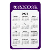 2025 Paarse agenda van Janz 4x6 Magnet Magneet (Verticaal)
