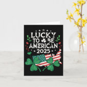 2025 Paddys Day - Shamrock Amerikaanse St. Patrick Kaart (Gele Bloem)