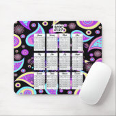 2025 Paisley Ontwerp Kalender Muismat (Met muis)
