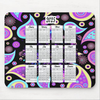2025 Paisley Ontwerp Kalender Muismat