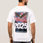 2025 Patriottische viering | Moderne onafhankelijk T-shirt (Achterkant)