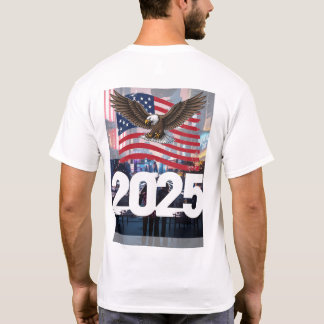 2025 Patriottische viering | Moderne onafhankelijk T-shirt
