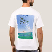 2025 Pensacola Beach Airshow T-shirt – Blue Angels (Achterkant)