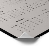 2025 Peregrine Falcon Calendar Poster (Hoek)