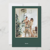 2025 Personalized Merry Christmas Card with Photo Feestdagenkaart (Achterkant)