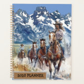 2025 Planner met een cowgirl western thema. (Voorkant)