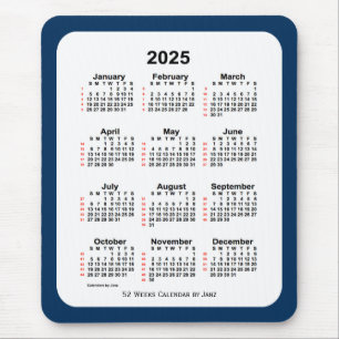 2025 Politie Box Blue 52 Week Agenda van Janz Muismat