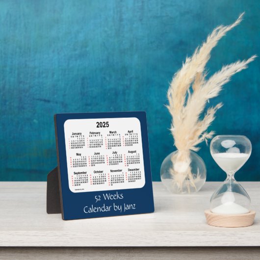 2025 Politiedoos Blauw 52-weken agenda van Janz Fotoplaat (Insitu)