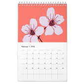 2025 Pop Kunstbloemen Kalender, vet en kleurrijk Kalender (Feb 2026)