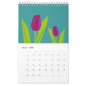 2025 Pop Kunstbloemen Kalender, vet en kleurrijk Kalender (Mar 2026)