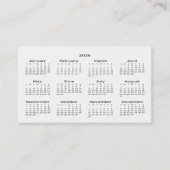 2025 Portefeuillegrootte Kalender Visitekaartje (Voorkant)