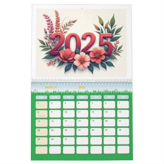 2025 Premium wandkalender – Stijlvol en functionee Kalender (Mar 2026)