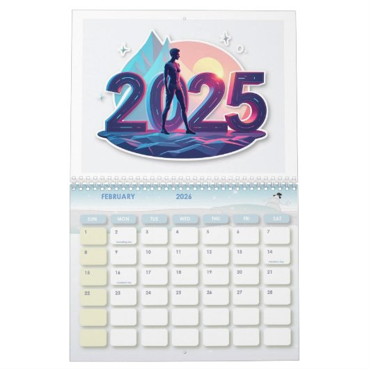 2025 Premium wandkalender – Stijlvol en functionee Kalender (Feb 2026)
