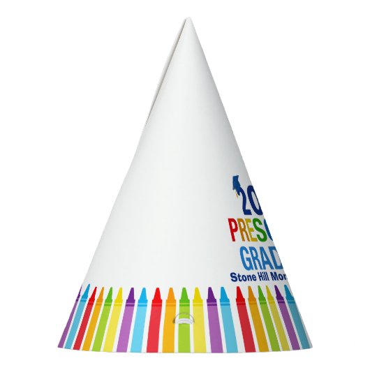 2025 Preschool Afstuderen Schattige Aangepast Afst Feesthoedjes (Links)