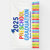 2025 Preschool Afstuderen  School Spandoek (Verticaal)