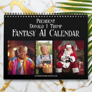 2025 President Donald J Trump AI Fantasy Foto Kalender
