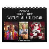 2025 President Donald J Trump AI Fantasy Foto Kalender (Hoes)