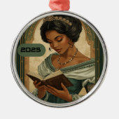 2025 Princess Reading a Book Ornament (Voorkant)