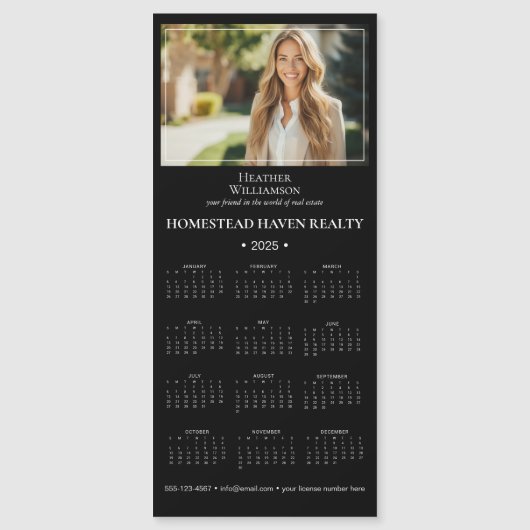 2025 Professionele zakelijke magnetische kalender (Voorkant)
