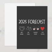 2025 Prognose Moeder Worden Nieuw Jaar  Feestdagenkaart (Voorkant / Achterkant)