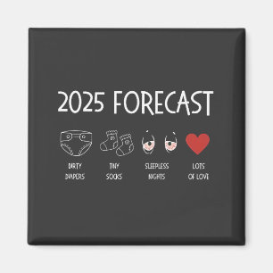2025 Prognose Moeder Worden Nieuwjaar Magneet