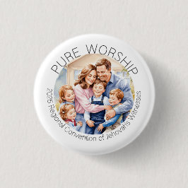 2025 Pure Worship Convention Family Pin Ronde Button 3,2 Cm