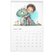 2025 Quirky Boy & Dinosaur Cartoon Kalender (Jan 2027)