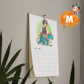2025 Quirky Boy & Dinosaur Cartoon Kalender