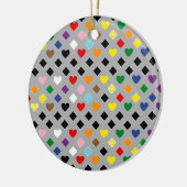 2025 Rainbow Hearts Keramisch Ornament (Links)
