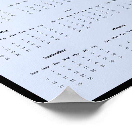 2025 Red Fox Kit Muurkalender Poster (Hoek)