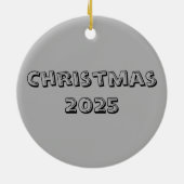 2025 Regenbogenharten Keramisch Ornament (Achterkant)