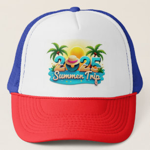2025 Reis Vibes 🧢 Helder Zomer Stijl Hoed Trucker Pet