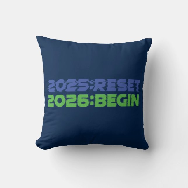 2025:RESET/2026:BEGIN Kussen (Voorkant)