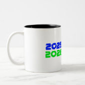 2025:RESET/2026:BEGIN Mug Tweekleurige Koffiemok (Links)