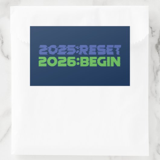 2025:RESET/2026:BEGIN Sticker (Tas)