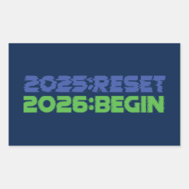 2025:RESET/2026:BEGIN Sticker