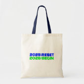 2025:RESET/2026:BEGIN Tote Bag (Voorkant)