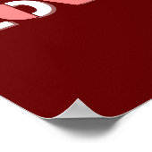 2025 RESOLUTIE LIEFDE Roze harten Muur kunst Poster (Hoek)