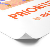 2025 RESOLUTIE PRIORITEITEN ME TIME muurkunst Poster (Hoek)