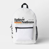 2025 Retro SpinNations Backpack Bedrukte Rugzak (Voorkant)