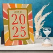 2025 Retro Stijlvolle Fun Modern Afstudeerder Kaar Fotoplaat (Zijkant)