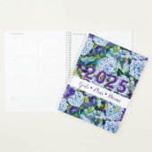 2025 Rhapsody-Paarse en witte hortensia aanpassen Planner (Display)