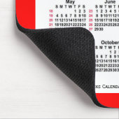 2025 Rood 52 weken ISO Agenda van Janz Two Tone Muismat (Hoek)