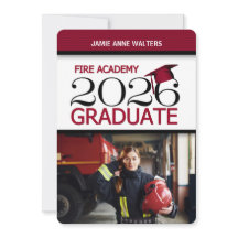 2025 Rood en Wit Foto Fire Academy Afstuderen
