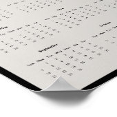 2025 Rood Schouderblad Hawk Wandkalender Poster (Hoek)