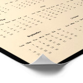 2025 Rood Schouderblad Hawk Wandkalender Poster (Hoek)